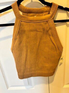 aerie Superchill Seamless High Neck Bra Top  Size XL